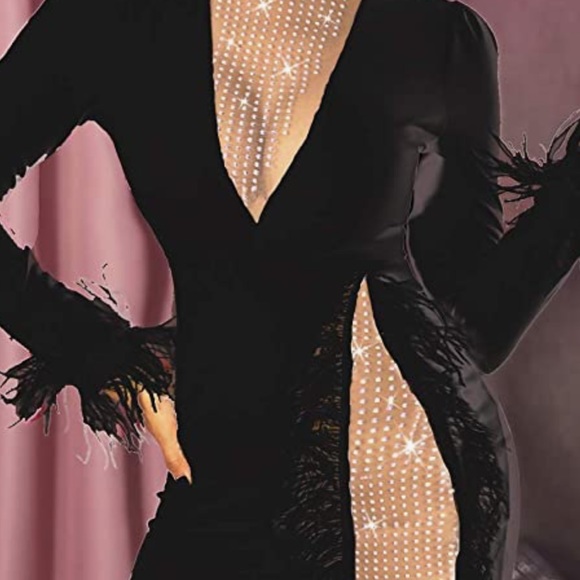 Sexy glitter, black dress. Size small - Picture 1 of 7